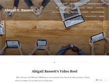 Tablet Screenshot of abigailbassett.com